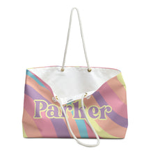 Load image into Gallery viewer, The Parker Rainbow Pastels Custom Name Weekender/Beach Bag
