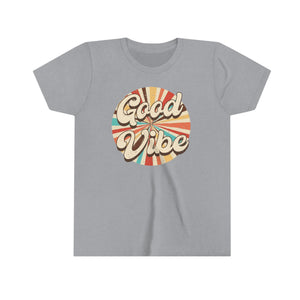 Good Vibes Girls Youth Retro T-shirt