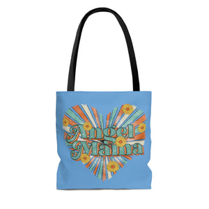 Angel Mama Blue High Quality Tote Bag