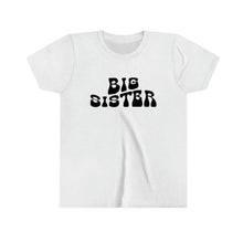 Load image into Gallery viewer, Big Sister Black Graphic Youth Girls Retro T-shirt
