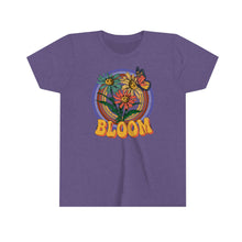 Load image into Gallery viewer, Bloom Flowers Youth Girls Retro T-shirt
