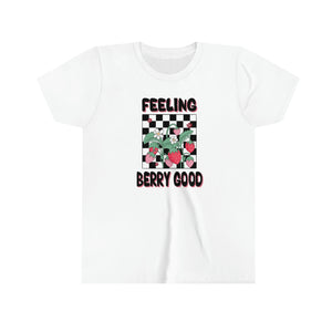 Feeling Berry Good Youth Girls Retro T-shirt