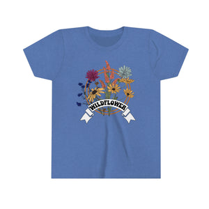 Wildflowers Girls Youth Retro T-shirt