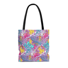 Load image into Gallery viewer, Pink and Blue Jungle Tiger High Quality Tote Bag
