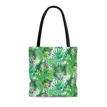 Load image into Gallery viewer, Green Jungle Tiger High Quality Tote Bag
