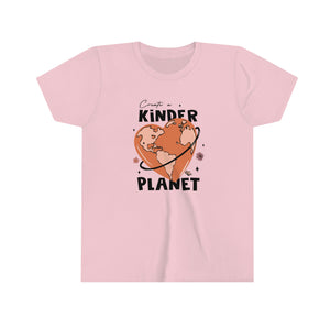 Create a Kinder Planet Pinks Girls Retro T-shirt