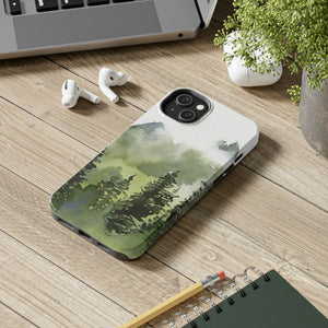 Watercolor Mountains Tough Phone Case, Case-Mate