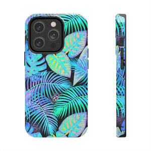 Neon Blue Jungle Tough Phone Case, Case-Mate