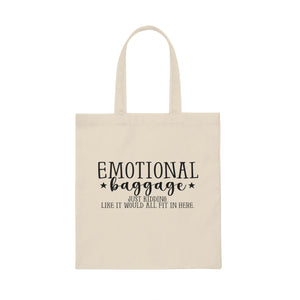 Emotional Baggage Canvas Tote Bag