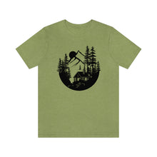 Load image into Gallery viewer, Cabin in The Woods Sketch Men&#39;s Short Sleeve Graphic Tee
