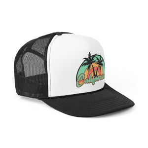 California Beach Rainbow Trucker Cap