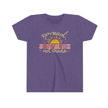 Load image into Gallery viewer, Spread Sunshine Not Shade Girls Youth Retro T-shirt
