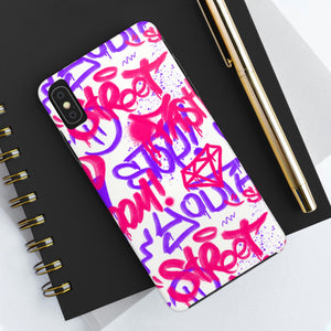 Graffiti Pink Tough Phone Case, Case-Mate