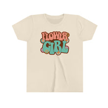 Load image into Gallery viewer, Flower Girl Peace Daisies Youth Girls Retro T-shirt
