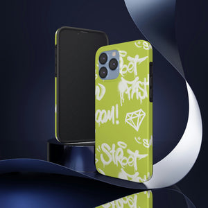 Graffiti Green Tough Phone Case, Case-Mate