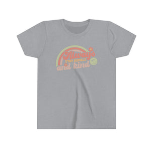 Always Stay Humble and Kind Graphic Youth Girls Retro T-shirt