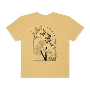 Mushroom Butterflies Stencil Women’s T-shirt