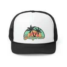 Load image into Gallery viewer, California Beach Rainbow Trucker Cap
