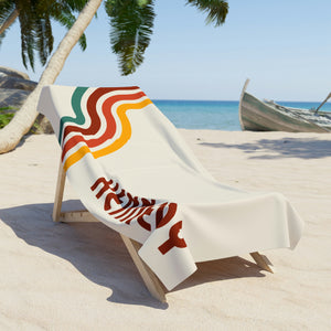 The Kennedy Retro Custom Name Beach Towel