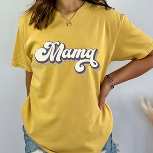 Mama Retro Letteres Women’s Vintage T-shirt