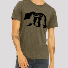 Load image into Gallery viewer, Nature Bear Men&#39;s Short Sleeve Graphic Tee
