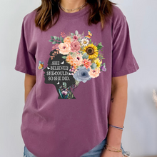 Load image into Gallery viewer, She Believed She Could So She Did Women’s Vintage T-shirt
