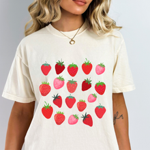 Load image into Gallery viewer, Strawberries Everywhere Women’s Vintage T-shirt
