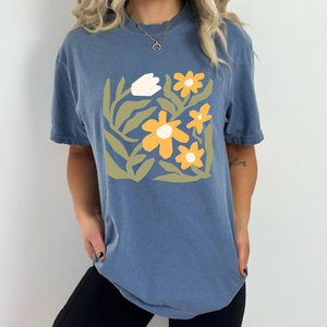 Utopian Flower Abstract Women’s Vintage T-shirt