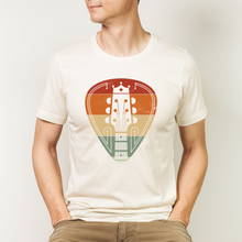 Load image into Gallery viewer, Retro Guitar Pick Men&#39;s Short Sleeve Graphic Tee
