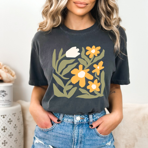 Utopian Flower Abstract Women’s Vintage T-shirt