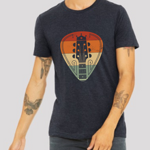 Load image into Gallery viewer, Retro Guitar Pick Men&#39;s Short Sleeve Graphic Tee
