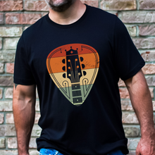 Load image into Gallery viewer, Retro Guitar Pick Men&#39;s Short Sleeve Graphic Tee
