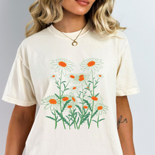 Load image into Gallery viewer, Wildflowers Stenciled Women’s Vintage T-shirt
